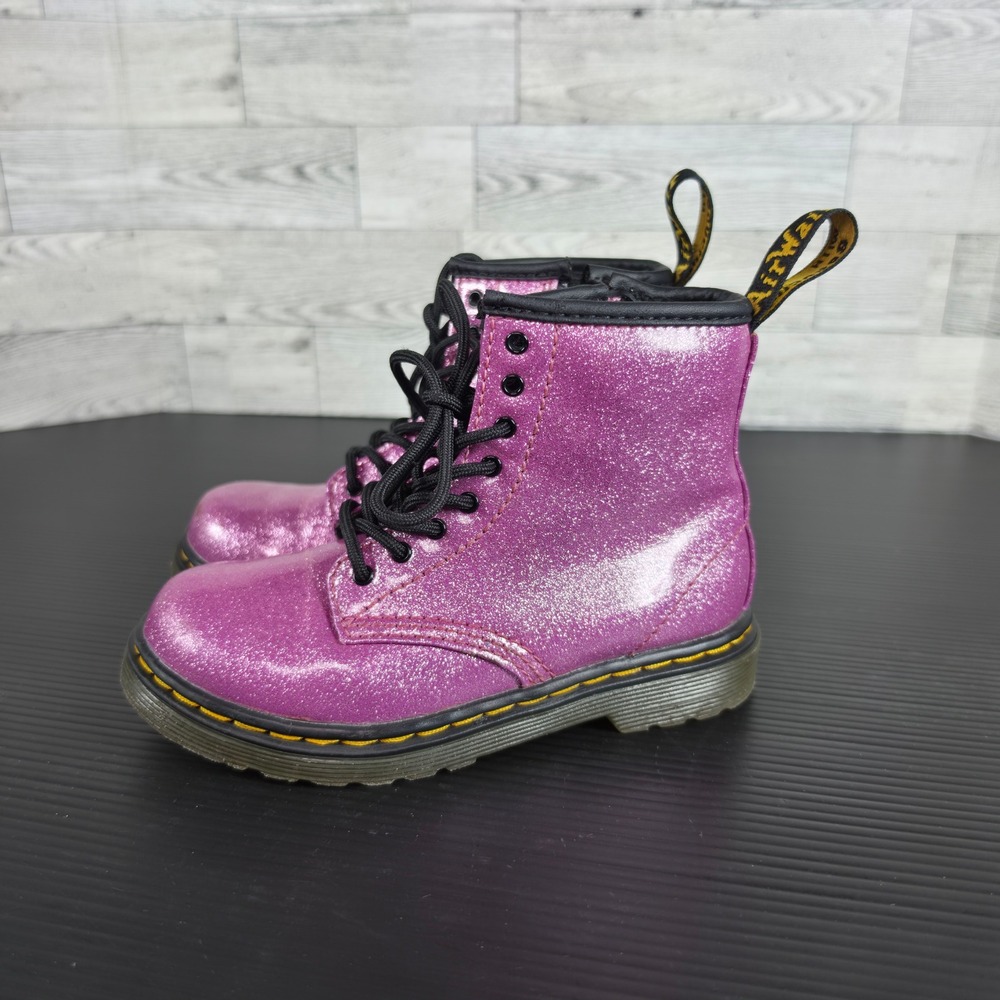 Dr. Martens 1460 Glitter T Pink Sparkle Toddler Boots Size 10 US JY004 SH 09 V